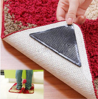 Rug Grippers Washing Reuse Anti-Slip Curling Rug Grippers Keeps Your Rug In Place Makes Corners Flat Anti Slip Rug Grippers