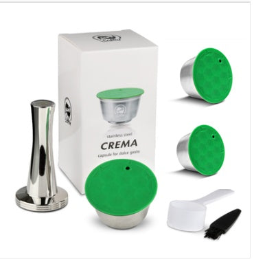 Small Stainless Steel Coffee Filters, Refillable Pod Capsule