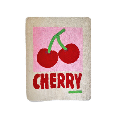 Women's Handmade Home Cherry Bedroom Rug