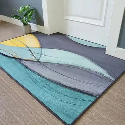 Modern Minimalist Home Entrance Floor Mats Custom Human Door Mats Living Room Non-slip Absorbent Foot Mats Bedroom Carpets