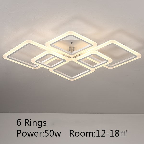 Square Ceiling Lamp Acrylic Electrodeless Dimming Lamp