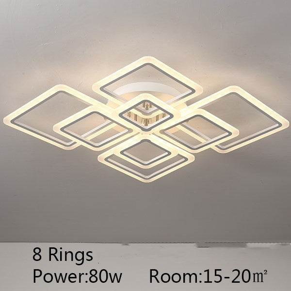 Square Ceiling Lamp Acrylic Electrodeless Dimming Lamp