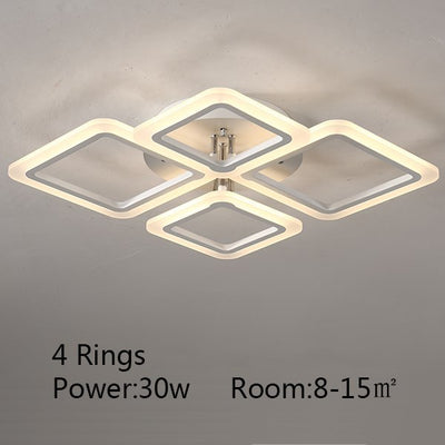 Square Ceiling Lamp Acrylic Electrodeless Dimming Lamp