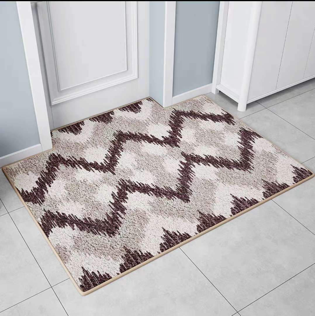 Modern Minimalist Home Entrance Floor Mats Custom Human Door Mats Living Room Non-slip Absorbent Foot Mats Bedroom Carpets